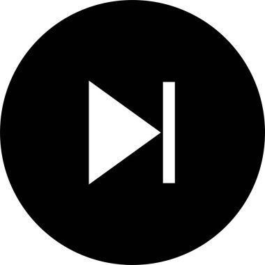 Sırada siyah ikonu oynamak var. Multimedya sembollerinin video yayınlama uygulaması, ortam oynatıcı düğmeleri için bir unsur. - Evet. Şeffaf arkaplanda EPS10 vektörü izole edildi.