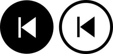 Önceki oyun, siyah simge seti. Video yayını uygulaması için elementler. multimedya sembolleri koleksiyonu, medya oynatıcı düğmeleri. - Evet. Şeffaf arkaplanda izole edilmiş vektör.