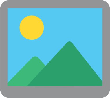 Saydam arkaplanda izole edilmiş tüm renk fotoğrafçılık düz veya ana hat vektörlerinin Panorama simgesi, Resim, Galeri simgesi. Uygulamalar ve web siteleri için sanat ve tasarım işareti veya sembol kullanımı