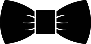 Fiyonk kravat simgesi şeffaf arkaplanda izole edilmiş, düz siyah vektör. Grafiksel dekoratif yaylar. Mevcut, kutlama, hediye, web sitesi tasarımı, logo, uygulama, UI için kurdele sembolü.