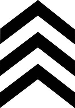 Sembol oku düz simgesi. Karıştırma etkisi. Siyah açısal vektör, şeffaf arkaplanda izole edildi. Sembol dikişsiz antika tasarım. Web sitesi ve mobil uygulama için.