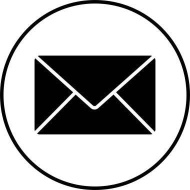 E- posta simgesi. Zarf Posta Servisi. Kişi mesajı gönderme mektubunu şeffaf arkaplanda izole eder. Siyah düz çizgi vektörü. Tasarım, Sunum Web Sitesi veya Uygulama Elementleri Sembolü.