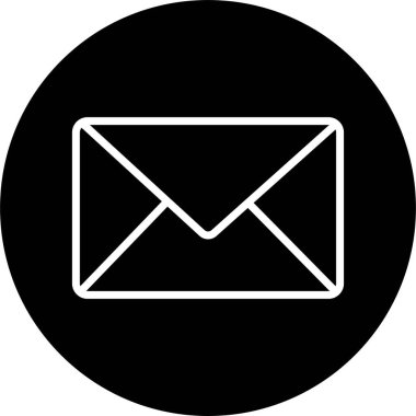 E- posta simgesi. Zarf Posta Servisi. Kişi mesajı gönderme mektubunu şeffaf arkaplanda izole eder. Siyah düz çizgi vektörü. Tasarım, Sunum Web Sitesi veya Uygulama Elementleri Sembolü.