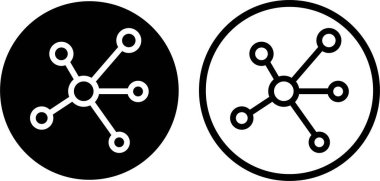 Modern molekül koleksiyonu bilim simgelerini özetliyor. Mobil uygulamalar, web siteleri, el ilanları, afişler vs. için şeffaf arkaplan üzerinde izole edilmiş siyah modayı veya satır vektörleri seti. Kaliteli işaretler.