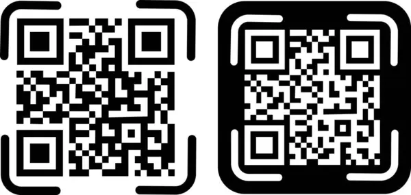 QR kod siyah simge seti şeffaf arkaplanda izole edildi. Akıllı telefon, ödeme ve mobil uygulama için dijital barkod taraması QR kod işareti. Düz veya çizgi vektör koleksiyonu. Telefon etiketi sembolümü tara.