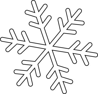 Şeffaf arkaplanda siyah izole siluetin kar tanesi kış ikonu. Çizgi kar vektörleri, Noel afişi için güzel bir unsur, kartlar. Uygulama veya web tasarımı için yeni yıl süsü.
