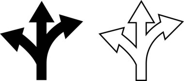 Siyah trafik ok simgesi koleksiyonu izole edilmiş şeffaf arkaplan. Düz veya çizgi vektörü. Bükülmüş ok, dönüş, zik zag, kavşak, direksiyon işareti, konum nokta kavşak çember .