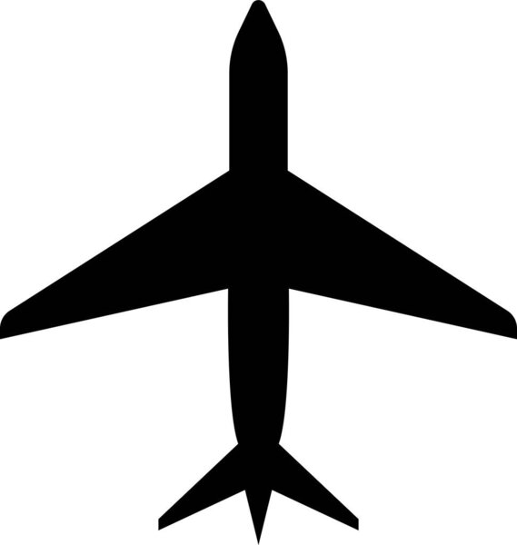 Plane icon. Airplane black flat vector isolated on transparent background. Flight transport symbol. Travel ,flying sign military jet aircraft ,civil turbofan aviation planes.