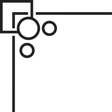 Doodle köşesi sınır simgesi. El çizimi vektör ayırıcı, şeffaf arkaplanda izole edilmiş çiçekli geometrik dekoratif element. Karalama çizim sanat tarzında süslü sayfa dekorasyonu.