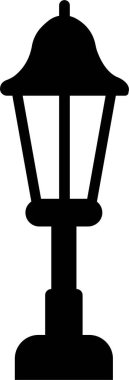 Sokak lambaları ve spot ışıkları sönük ikon. Eski ve modern sokak lambası. Siyah siluet şehir klasiği. Karanlık yolda parlıyor.