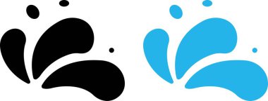 Su damlaları. Çizgi film gözyaşları, doğa sıçrama elementleri. İzole edilmiş şeffaf arkaplan yağmur damlası ya da ter, çiy damlacıkları ıslak damlalar su vektör kümesi siluet damlası, sıvı simgeler.