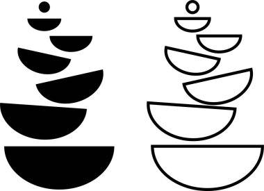 Soyut orta yüzyıl modern geometrik poster ikonu seti. Bauhaus tarzı, minimal hippi tasarım düz çizgi koleksiyonu şeffaf arkaplanda izole edilmiş. Duvar dekorasyonları için çağdaş.