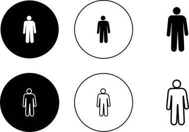 Erkek ve kadın banyosu veya tuvalet tabelası düz ve çizgi ikonu seti. Şeffaf arkaplanda izole edilmiş tuvalet sembolü siyah vektör koleksiyonu. Kızlar ve erkekler tuvaletleri WC, uygulama ve web için tuvalet imzaladı.