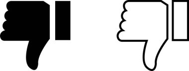 Düğmelerden nefret ederim. İkonları işaretle. Parmak yok, negatif işaretler vektör sembolleri koleksiyonu şeffaf arkaplanda izole edilmiş. pankartlar için web siteleri basılı materyal