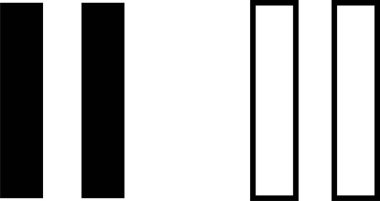 Ortam çalgıcısı arayüz simgesi seti şeffaf arkaplanda izole edildi. Multimedya çerçeve şablonu. Canlı yayın penceresi, oyuncu. Çevrimiçi yayın. Çokluortam navigasyon ve müzik uygulaması