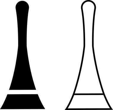 Eyfel kulesi siyah düz vektör çizgisi ve siluet seti. Tarz verilmiş Eyfel Kulesi dünya simgesi simgesi, şeffaf bir arkaplan. Kartpostal, logo, etiket, web tasarımı için şablon