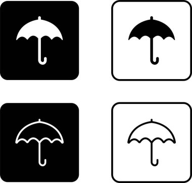Şemsiye, Sigorta Hattı Simgesi hazır. Düzenlenebilir Felçli düz siyah vektör koleksiyonu şeffaf arkaplanda izole edildi. Piksel Mükemmel. Güneş şemsiyesini koruma sembolü. Mobil ve Web için. Güvence Yasası