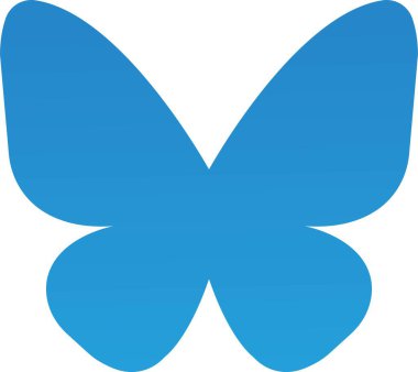 Bluesky ikonu. Sosyal medya ikonu. Popüler sosyal medya logosu. Şeffaf arkaplanda izole edilmiş hisse senedi vektörü. Web ve uygulama için video veya gönderim sembolü