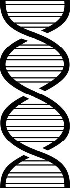 DNA ikonu. Çokgen kablo DNA molekülü. Tıp bilimi, genetik biyoteknoloji, kimya biyolojisi, gen hücre konsepti çizimi izole edilmiş arka plan. Yenilik teknolojisi kavramı