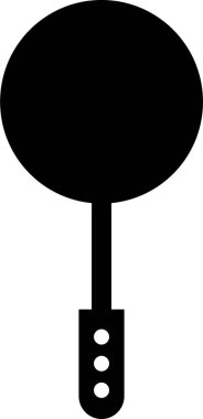 Izgara tava spatula aracı vektörü şeffaf arka planda izole. Siluet sembolü. İnternet ve uygulama için mutfak gereçleri.