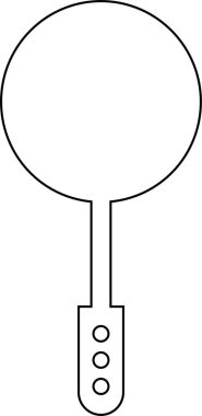 Izgara tava spatula aracı vektörü şeffaf arka planda izole. Siluet sembolü. İnternet ve uygulama için mutfak gereçleri.