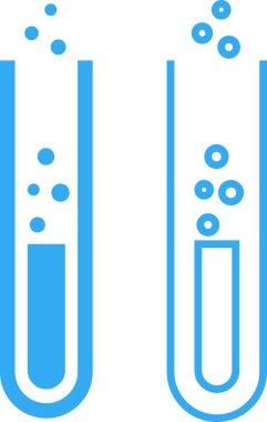 Test tüpü simgesi seti. Kimya, laboratuvar ve tıbbi tasarım element vektör koleksiyonu şeffaf arka planda izole edildi. Bilim, eczane, deney şişesi, tıbbi cam, uygulama ve web sitesi şişesi kavramını kabul edin.