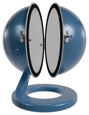 Ulbricht sphere for luminous flux measurement front view clipart