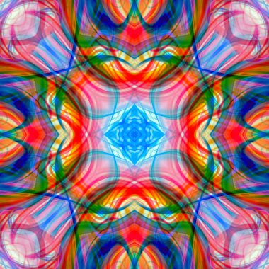 Psikedelik arkaplan, klasik soyut, prizmatik polisimetrik iz sürme koleksiyonu seramik seramik tarzı.