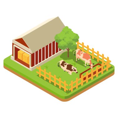 Çamur birikintilerinde yeşil arkaplan çizimi üzerinde simetrik bileşimleri olan otlaktaki hayvanları da kapsar.