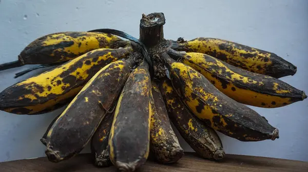 banana.unhealthy food, bananas that rot on the black part, contain toxins that are not good for the body