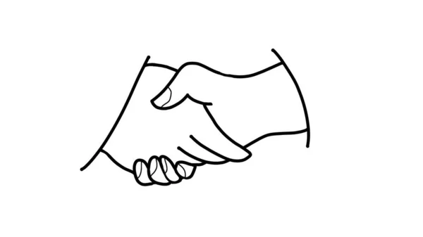 Hands Shake Händerna Dessa Två Personer — Stockfoto