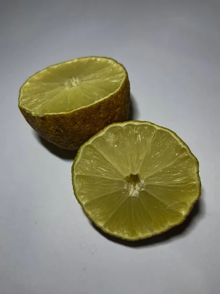 Лимонні Скибочки Темному Фоні — стокове фото