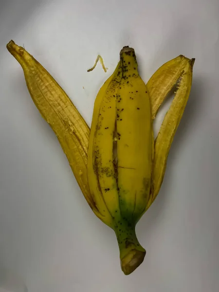Banana Peel White Background — Stock Photo, Image