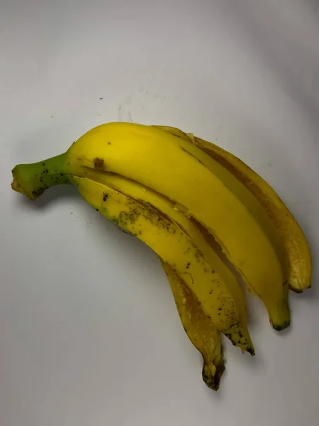 Бананова Шкірка Білому Тлі — стокове фото