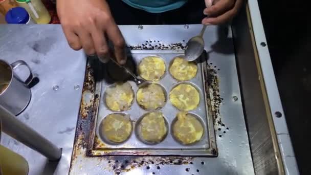 Footage Process Making Cilor Which Typical Indonesian Street Snack — Stock Video