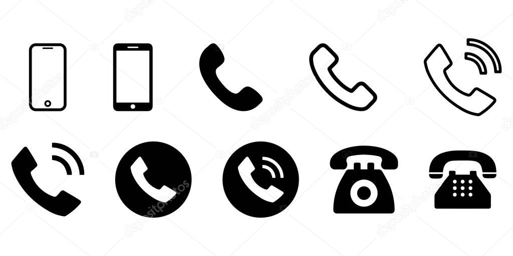 Icon set phone. eps 10