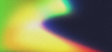 Siyah arkaplan üzerinde soyut poster arkaplan mor yeşil ve sarı tahıl gradyan şekilleri gürültü dokusu başlık kapak tasarımı