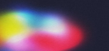 Siyah arkaplan üzerinde soyut poster arkaplan mor yeşil ve sarı tahıl gradyan şekilleri gürültü dokusu başlık kapak tasarımı