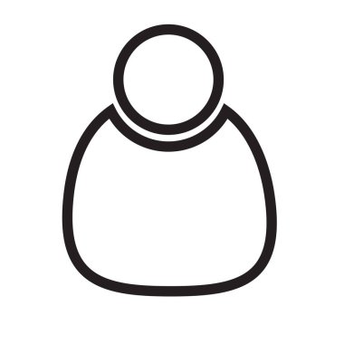 Vektör Kullanıcı Simgesi. Düz tasarım 10 birim. 