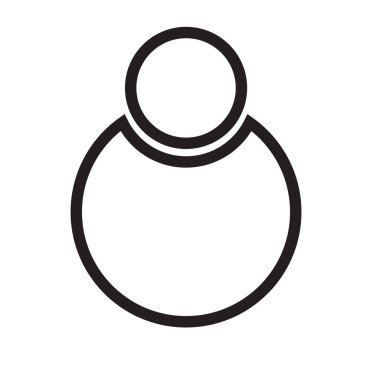 Vektör Kullanıcı Simgesi. Düz tasarım 10 birim. 