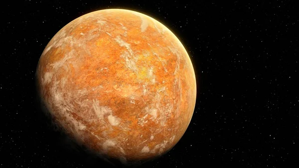 別の銀河で新しいエイリアン惑星を発見する深宇宙探査の未来的な概念 エイリアンの世界観 — ストック写真