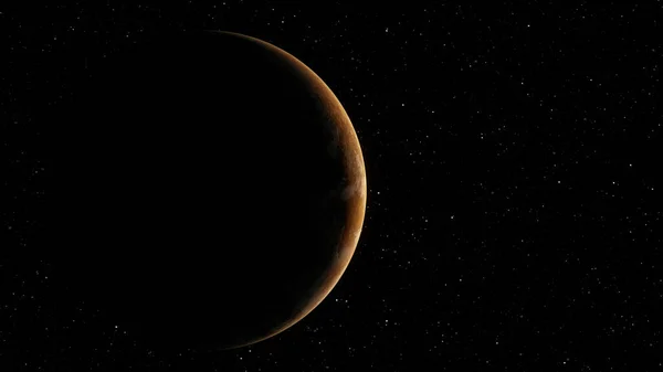 別の銀河で新しいエイリアン惑星を発見する深宇宙探査の未来的な概念 エイリアンの世界観 — ストック写真
