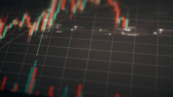 Бизнес Фондовый Рынок Торговля Информационная Графика Анимированными Графиками Графиками Цифрами — стоковое фото