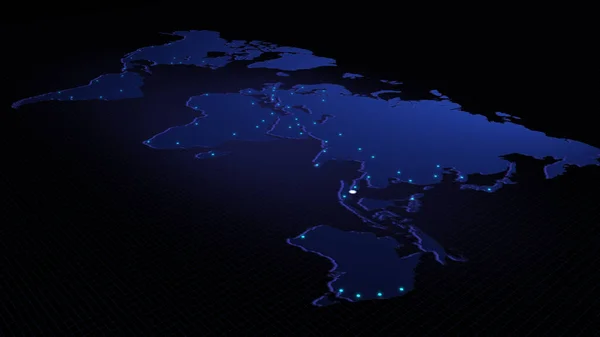 Conectividad Global Desde Singapur Otras Grandes Ciudades Del Mundo Tecnología — Foto de Stock