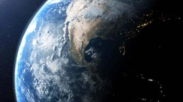 Rendering Futuristisch Digitaal Gegenereerde Holografische Planeet Aarde Voor Head Display — Stockfoto