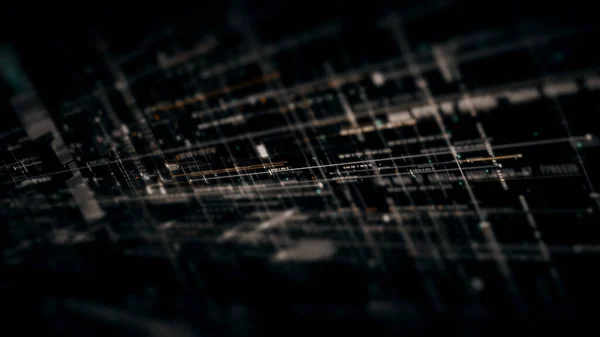 Futuristic Digital Generated Motion Abstract Matrix Cyber Environment Big Data — Stock Photo, Image
