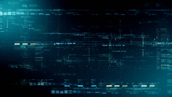 Matriz Datos Futurista Telemetría Pantalla Simulación Números Cifrados Para Visualización —  Fotos de Stock