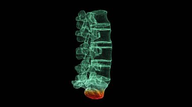 Gelecekteki baş ekran hareket elementi sanal biyomedikal holografik insan vücut taraması nörolojik inceleme, eksensel iskelet, omurga, DNA ve kalp taraması arka plan görüntüleme için