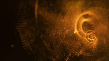 Defocus gizemli ışıltılı toz parçacıkları kutlama ve soyut arkaplan teması için uçurumda yüzüyorlar.