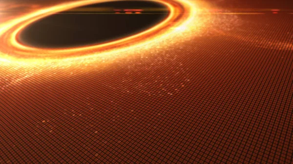 Futurystyczna Symulacja Czarnej Dziury Obszar Czasoprzestrzeni Wykazujący Tak Silne Efekty — Zdjęcie stockowe